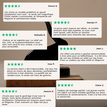 Pince à gaufrer Le Livre Secret