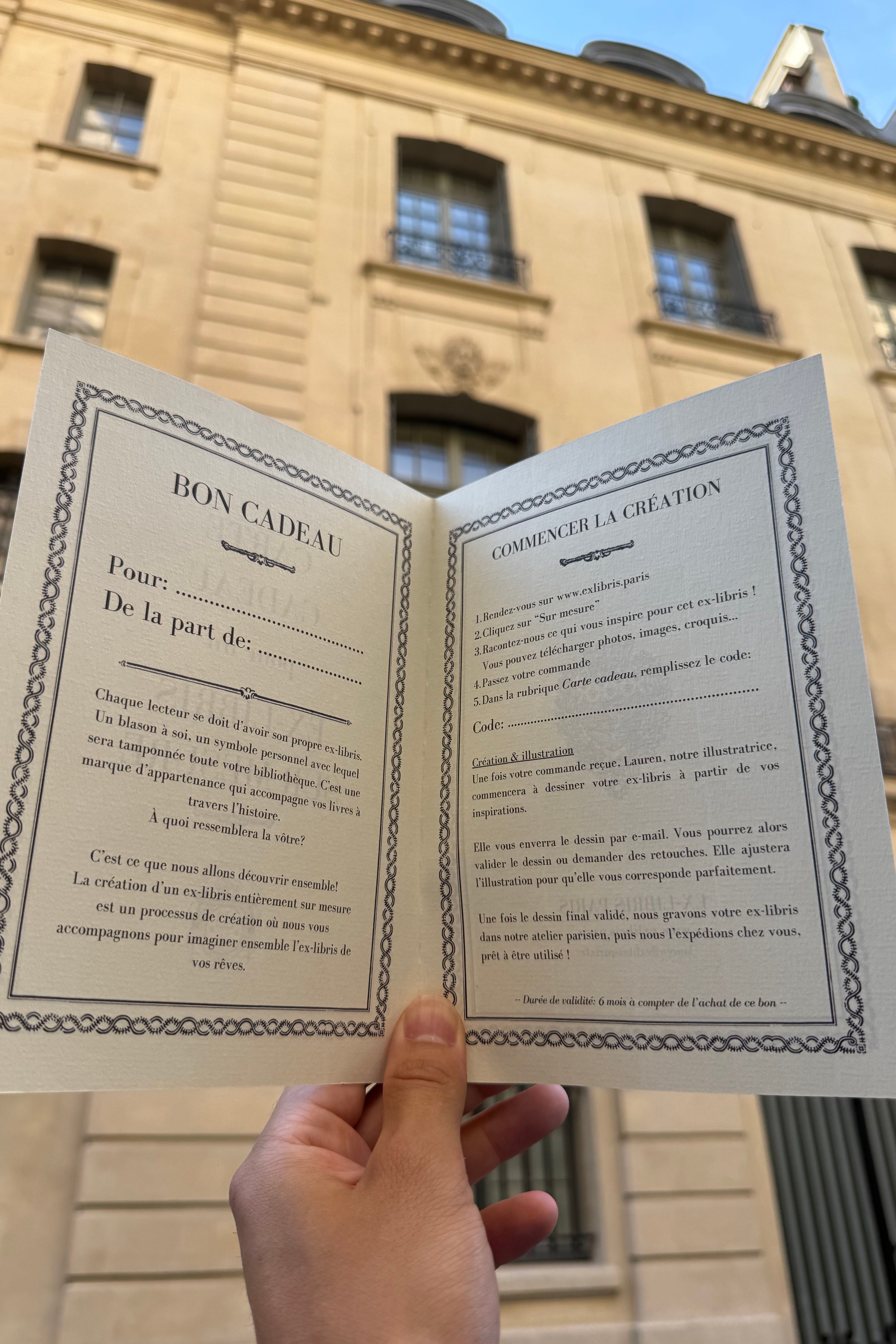 Ex-Libris Gift Card – Ex-Libris Paris